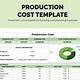 Manufacturing Product Costing Template
