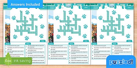 Get Your Paws on Fun with Many Animal Toons Crossword - A Purrrfect Way to Pass Time!