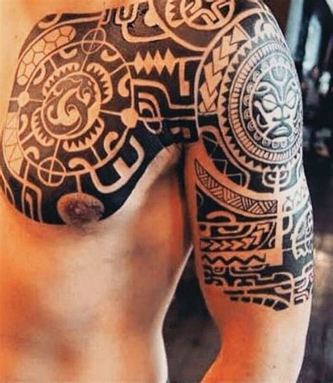 Freehand polynesian tattoo. Marquesantattoos Tribal