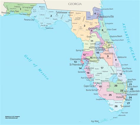 Map Florida Congressional Districts