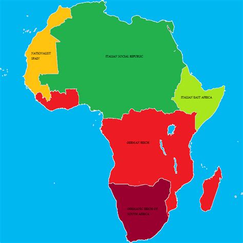 World War 2 Africa Map Topographic Map of Usa with States