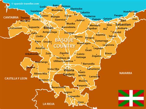 Map Of Basque Region