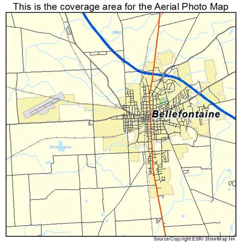 Map Of Bellefontaine Ohio