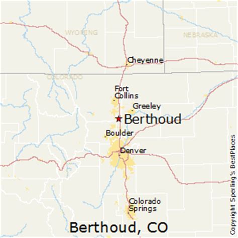 Map Of Berthoud Colorado