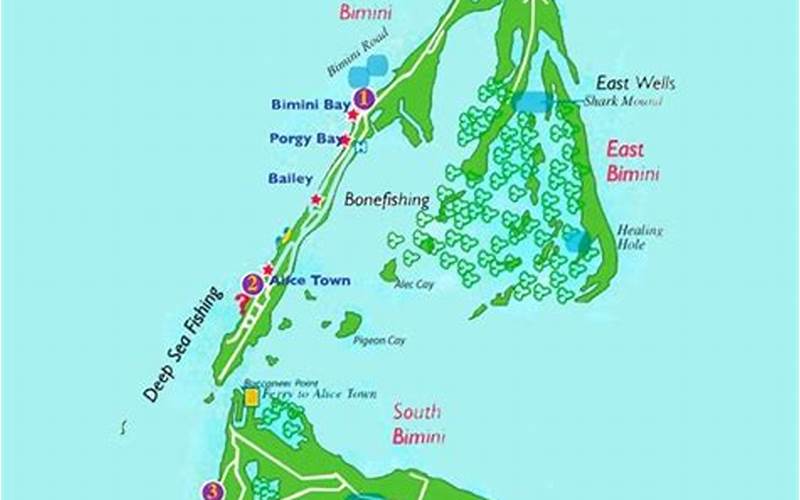Map Of Bimini In Bahamas