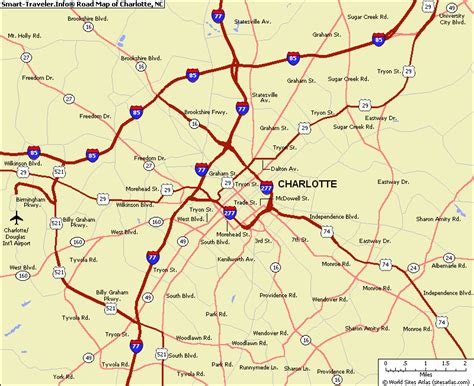 Map Of Charlotte Nc