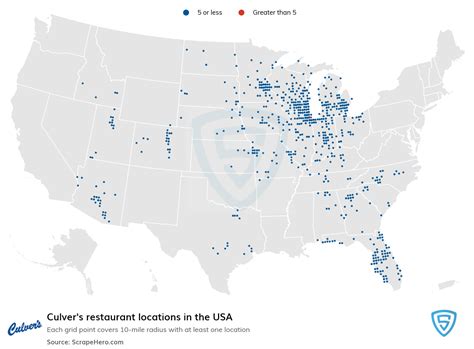 Map Of Culver's Locations
