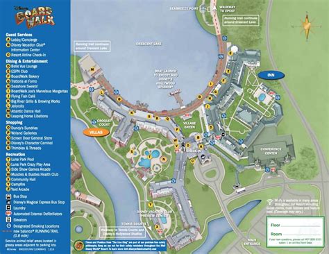 Map Of Disney Boardwalk