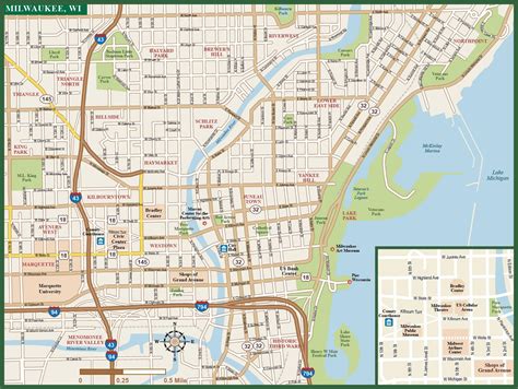 Map Of Downtown Milwaukee