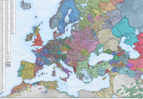 Map Of Europe 1444
