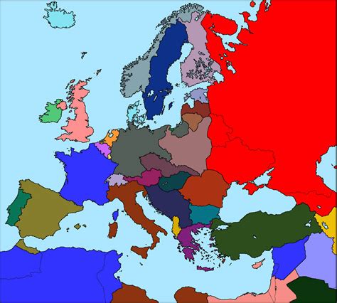 Map Of Europe 1935