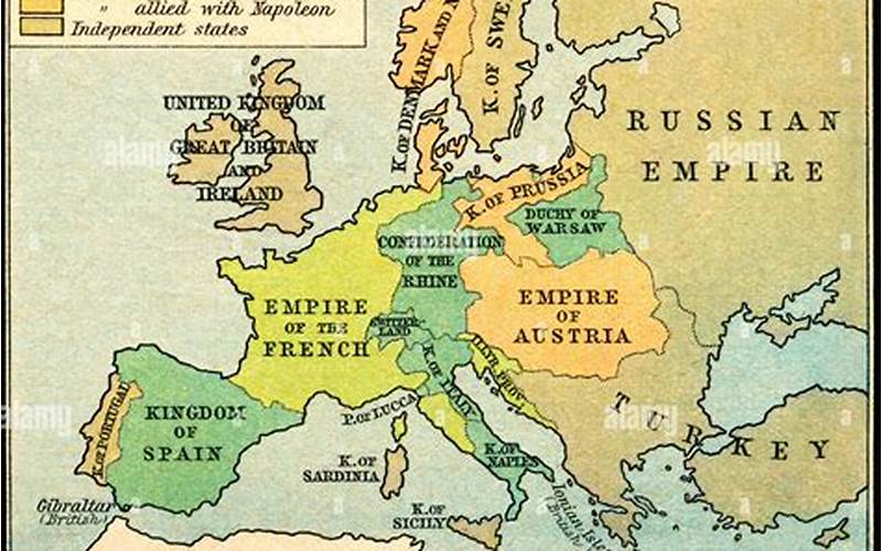 Map Of European Geography 1812