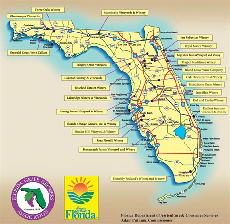 Florida Orange Groves Map Printable Maps