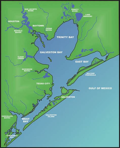 Map Of Galveston Texas