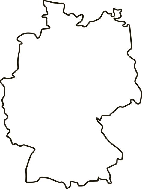 Map Of Germany Outline