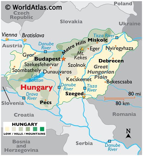 Map Of Hungary And Surrounding Countries