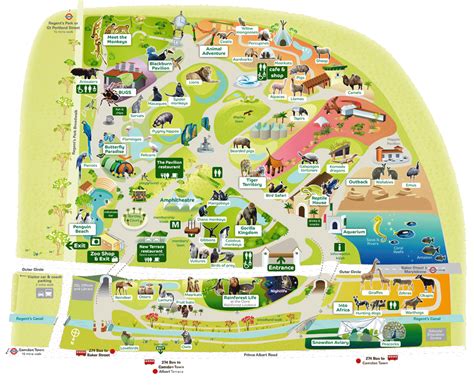Map Of London Zoo