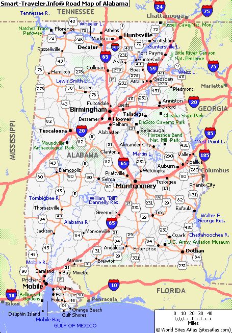 Map Of Lower Alabama