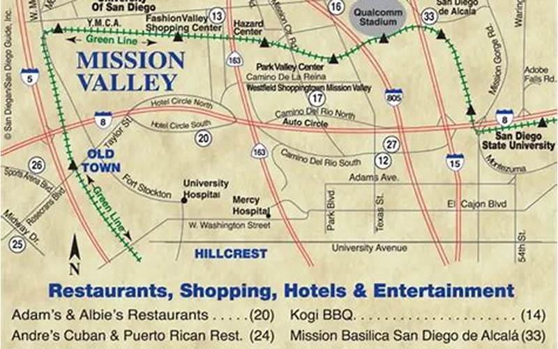 Map Of Mission Valley