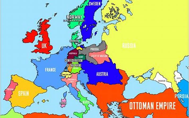 Map Of New Nations In Europe 1812