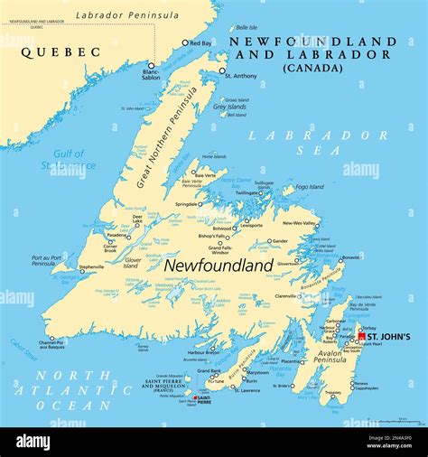 Map Of Newfoundland And Nova Scotia