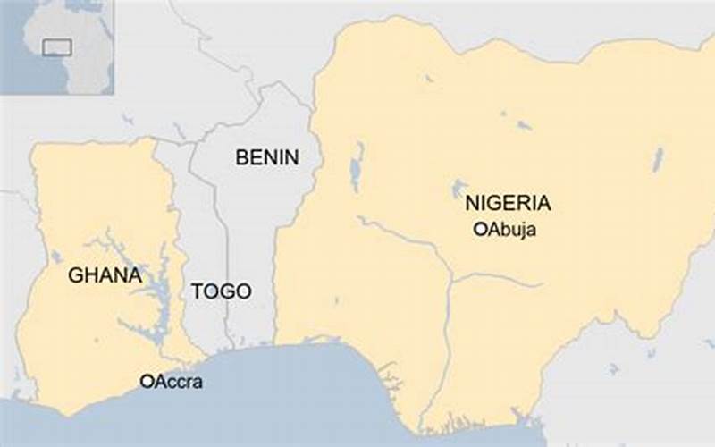 Map Of Nigeria And Ghana