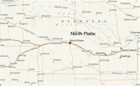 Aerial Photography Map of North Platte, NE Nebraska