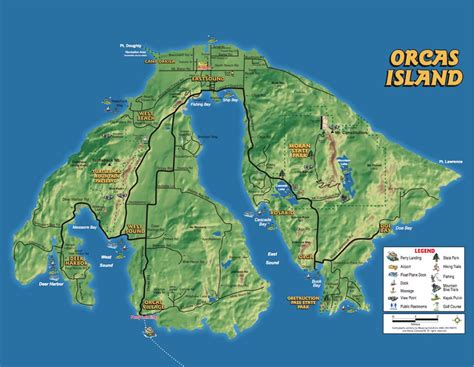 Map Of Orcas Island Wa