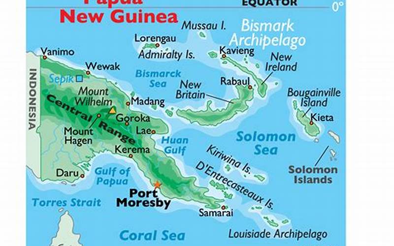 Map Of Papua New Guinea