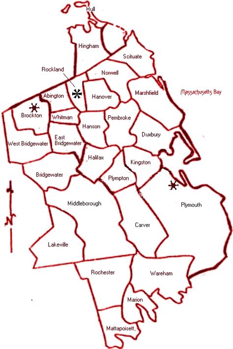 Map Of Plymouth County Ma