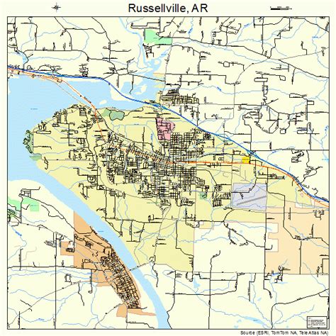 Map Of Russellville Arkansas