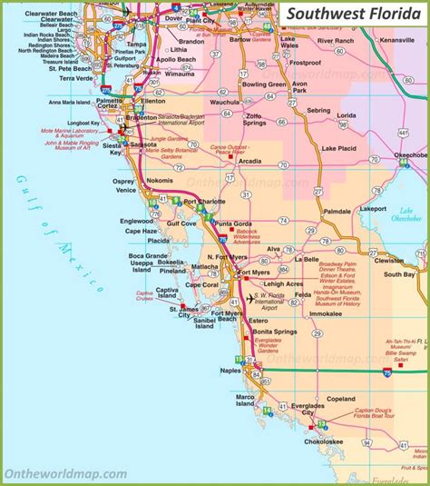 Map Of South Florida, South Florida Map Map Of Sw Florida Cities