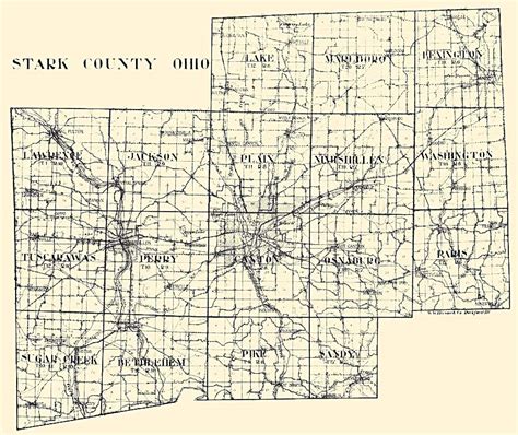 Map Of Stark County Ohio