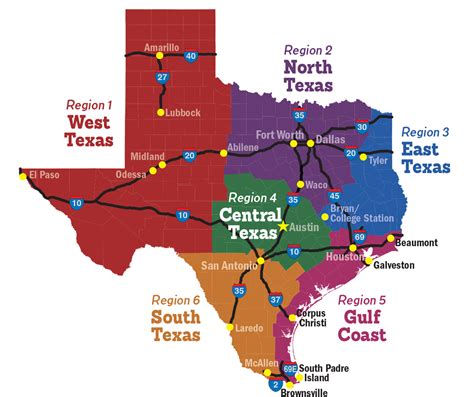 Map Of Texas Campgrounds