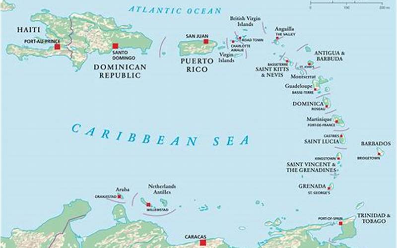 Map Of The Caribbean