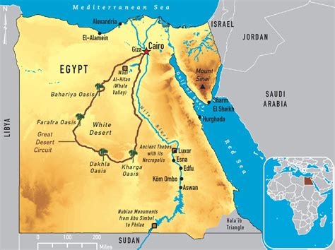 Map Of The Nile River In Egypt
