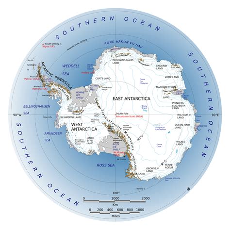 Map Of The World Antarctica
