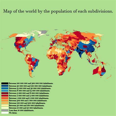 Map Of The World Population