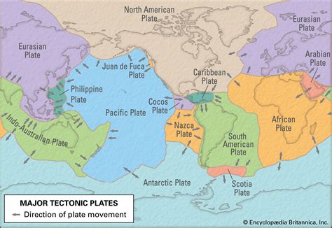 Map Of The World With Tectonic Plates