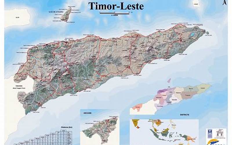 Map Of Timor Leste