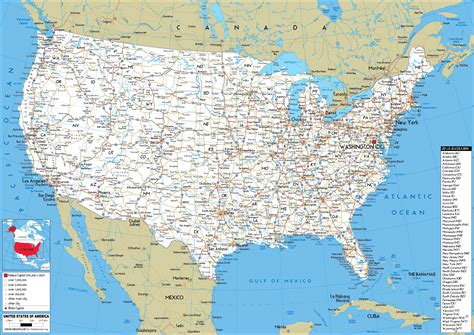 Map Of United States Road Atlas