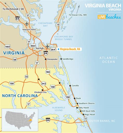 Map Of Virginia Coastal