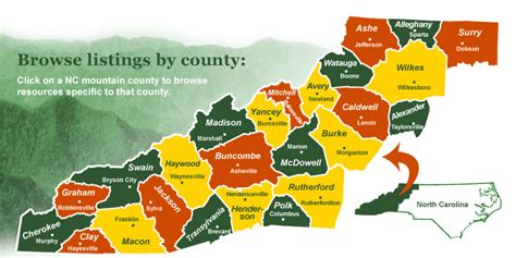 Map Of Western Nc Mountains