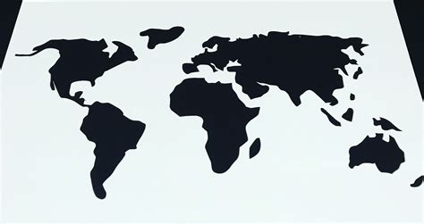 Map Of World Stencil