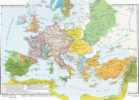 Map Europe Middle Ages