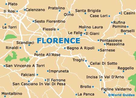 Walking map of Florence