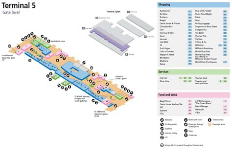 Heathrow International Airport UK Terminal Maps, LHR Information and