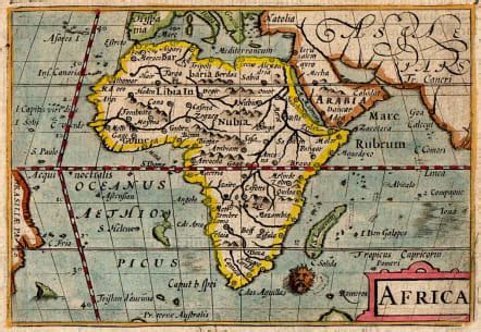 Map Of Africa 1600