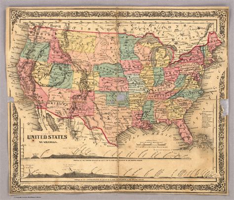 Map Of America 1860