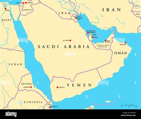 Map of the Arab world